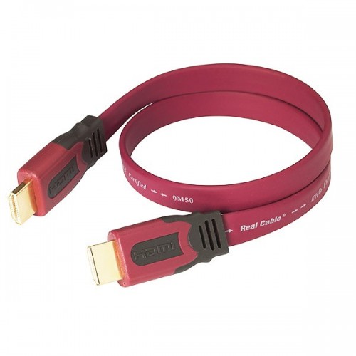 Cablu Real Cable HDMI HD-E-FLAT/5M00 - Home audio - Real Cable